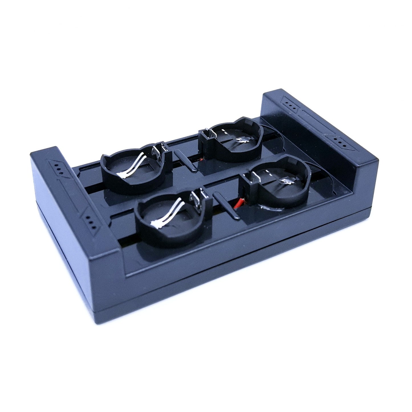 Li-ion button rechargeable 4-slot charger-3D