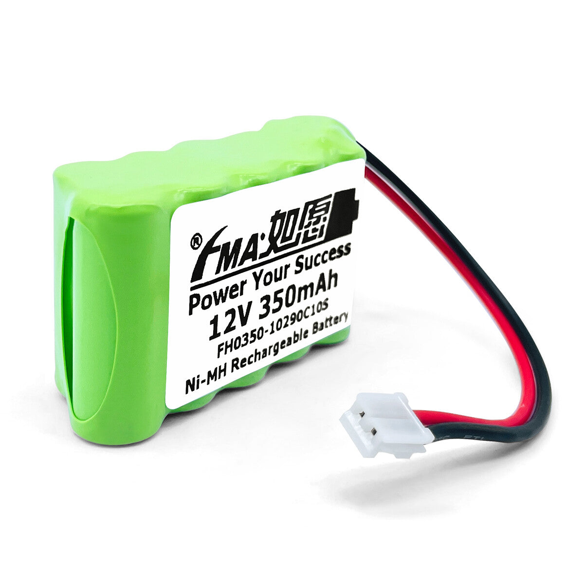 Ni-MH battery 12V 350mAh-3D view
