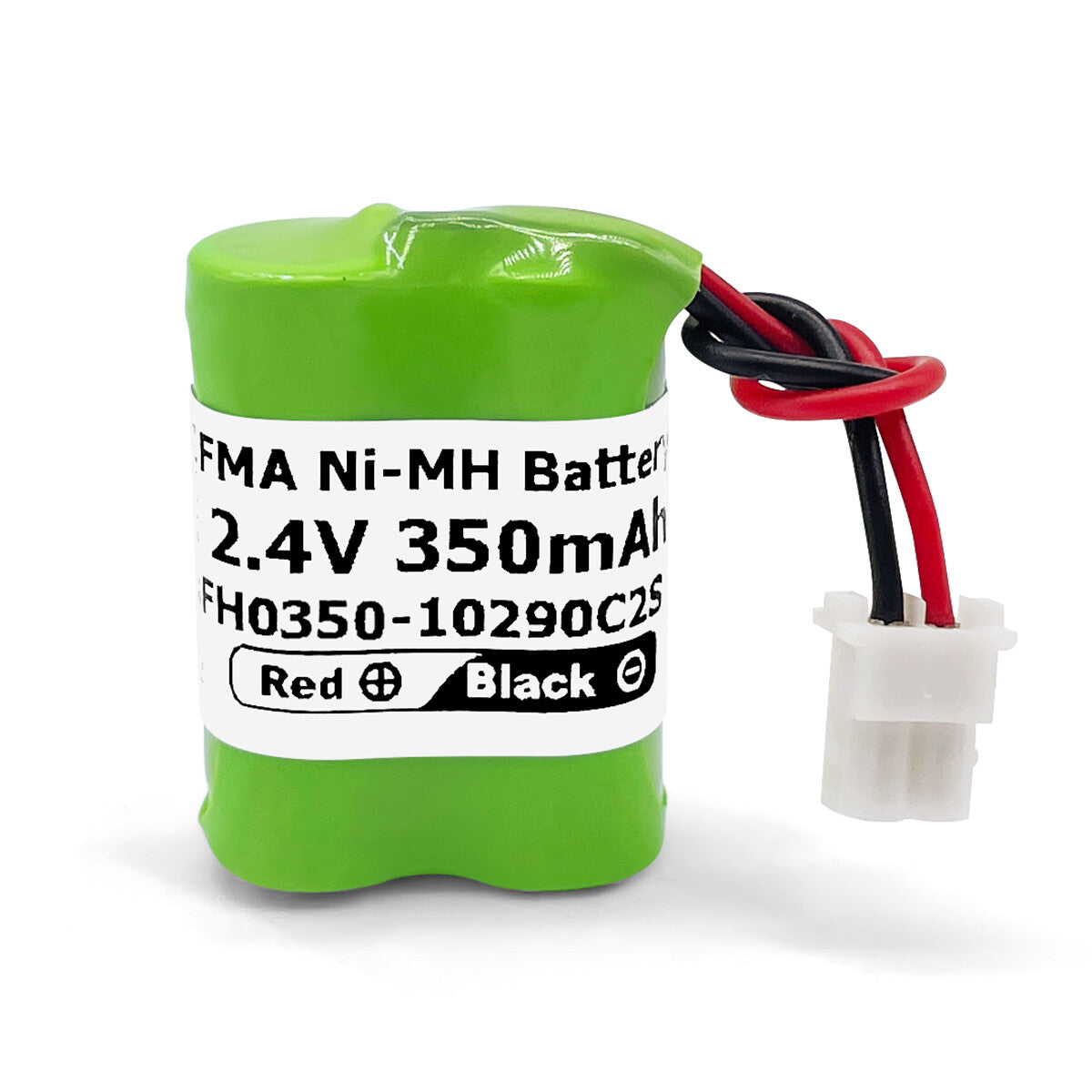 Ni-MH battery 2.4V 350mAh-Front view
