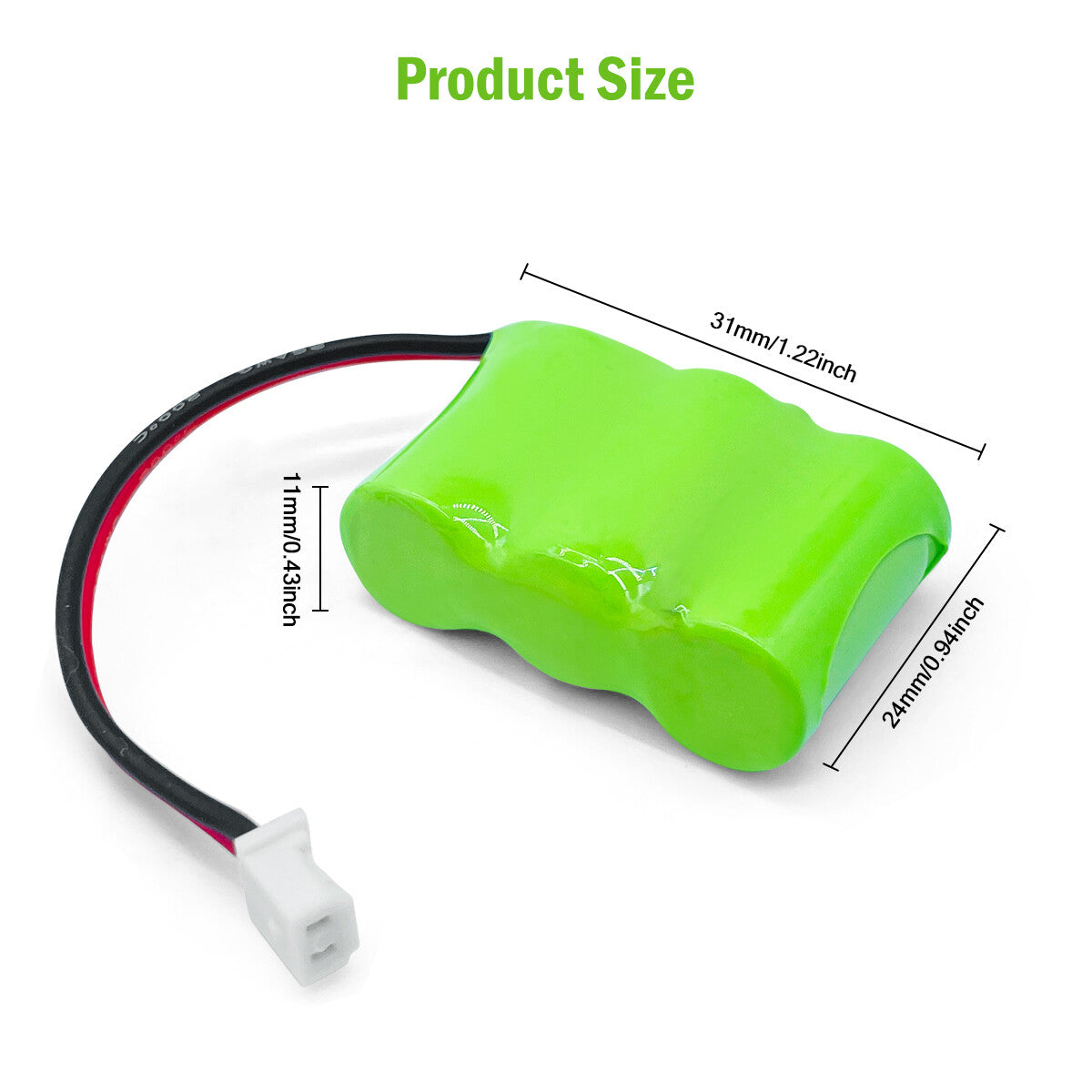 Ni-MH battery 3.6V 220mAh-Size
