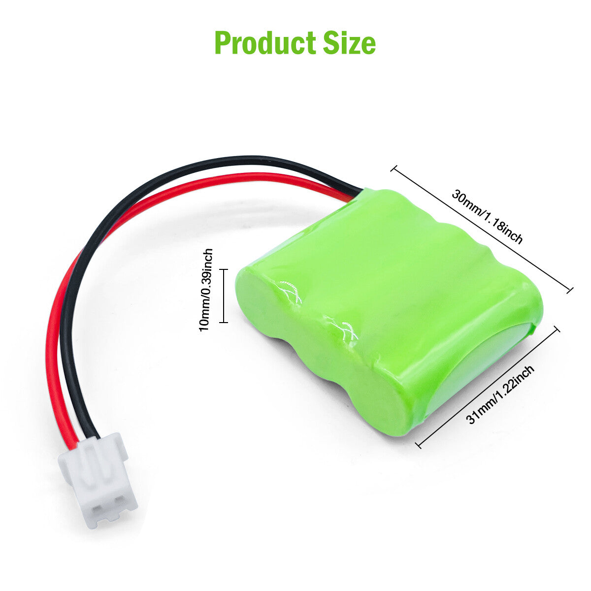 Ni-MH battery 3.6V 350mAh-Size