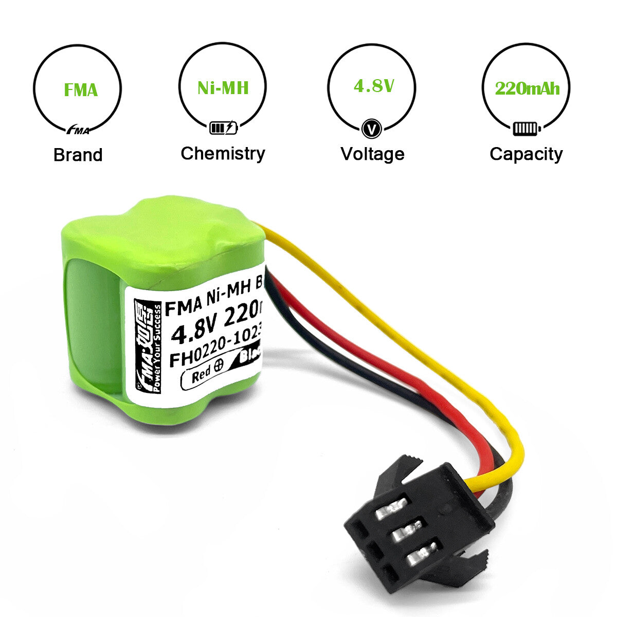 Ni-MH battery 4.8V 220mAh-parameters
