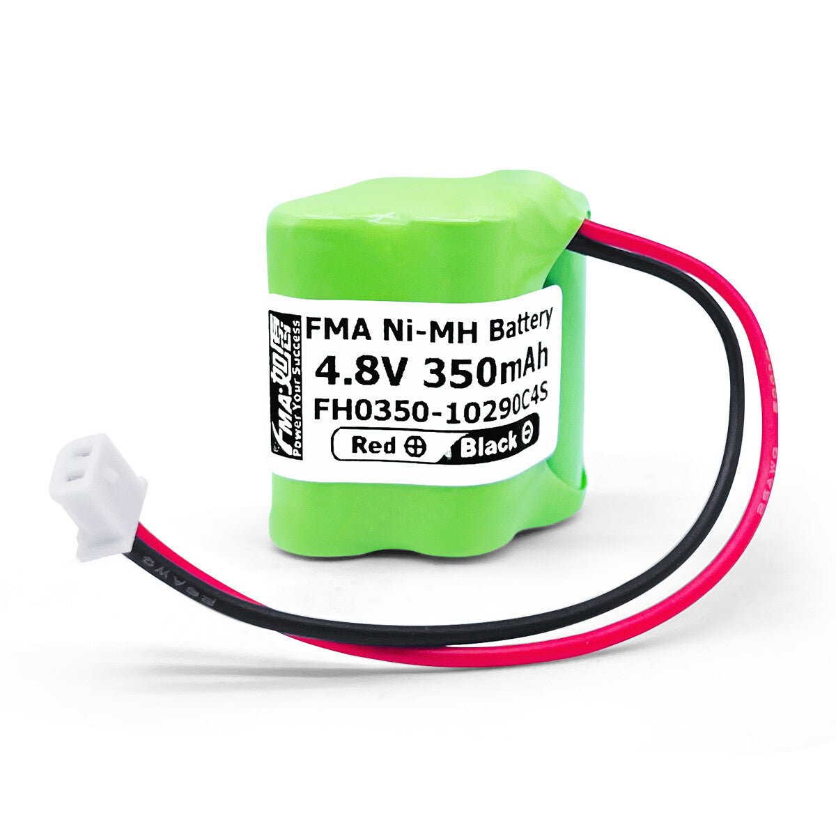 Ni-MH battery 4.8V 350mAh-Front view
