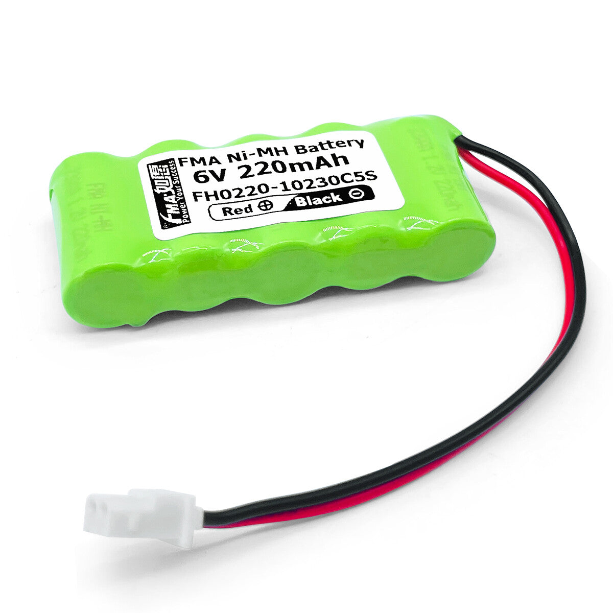 Ni-MH battery 6V 220mAh- 3D view
