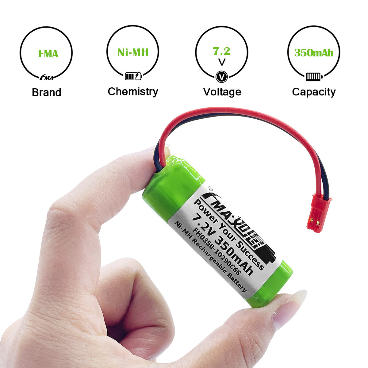 Ni-MH battery 7.2V 350mAh-Parameters 6SY
