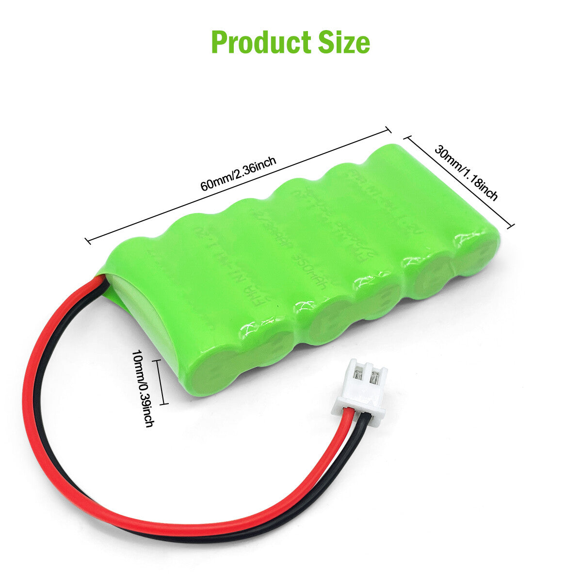 Ni-MH battery 7.2V 350mAh-Size
