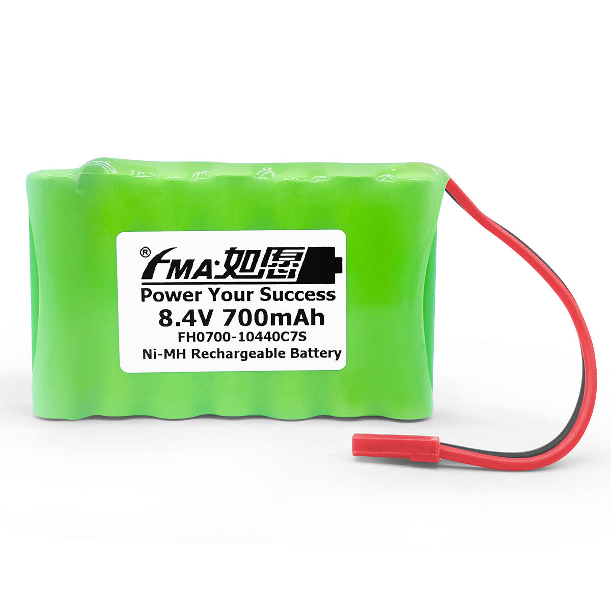 Ni-MH battery 8.4V 700mAh-Front view
