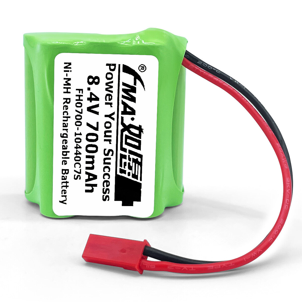 Ni-MH battery 8.4V 700mAh-Front view
