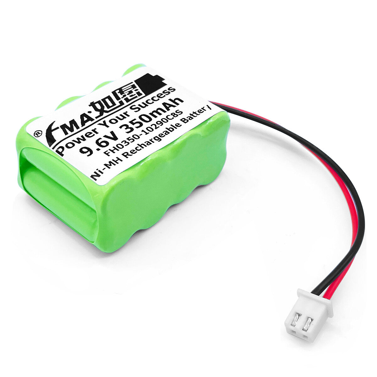 Ni-MH battery 9.6V 350mAh-3D view

