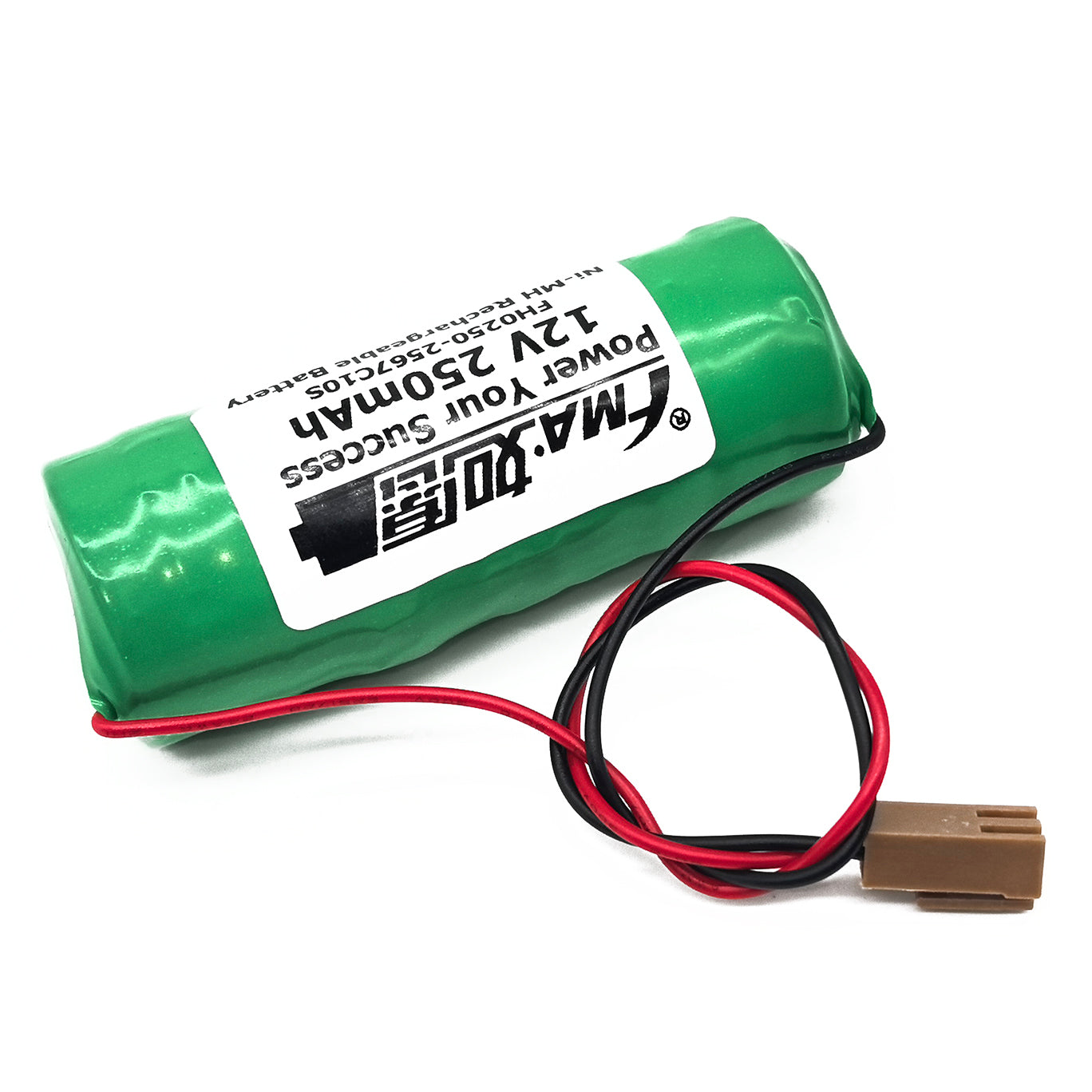 Ni-MH button battery 12V 250mAh-Connector and polarity
