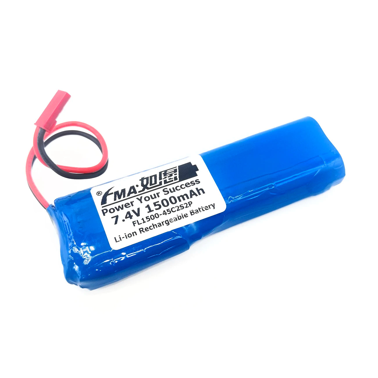 FMA Protected 7.2V 1500mAh Li-ion Rechargeable Battery 2S2P | AA Size | Replaces Ni-MH Ni-Cd 7.2V BaBattery