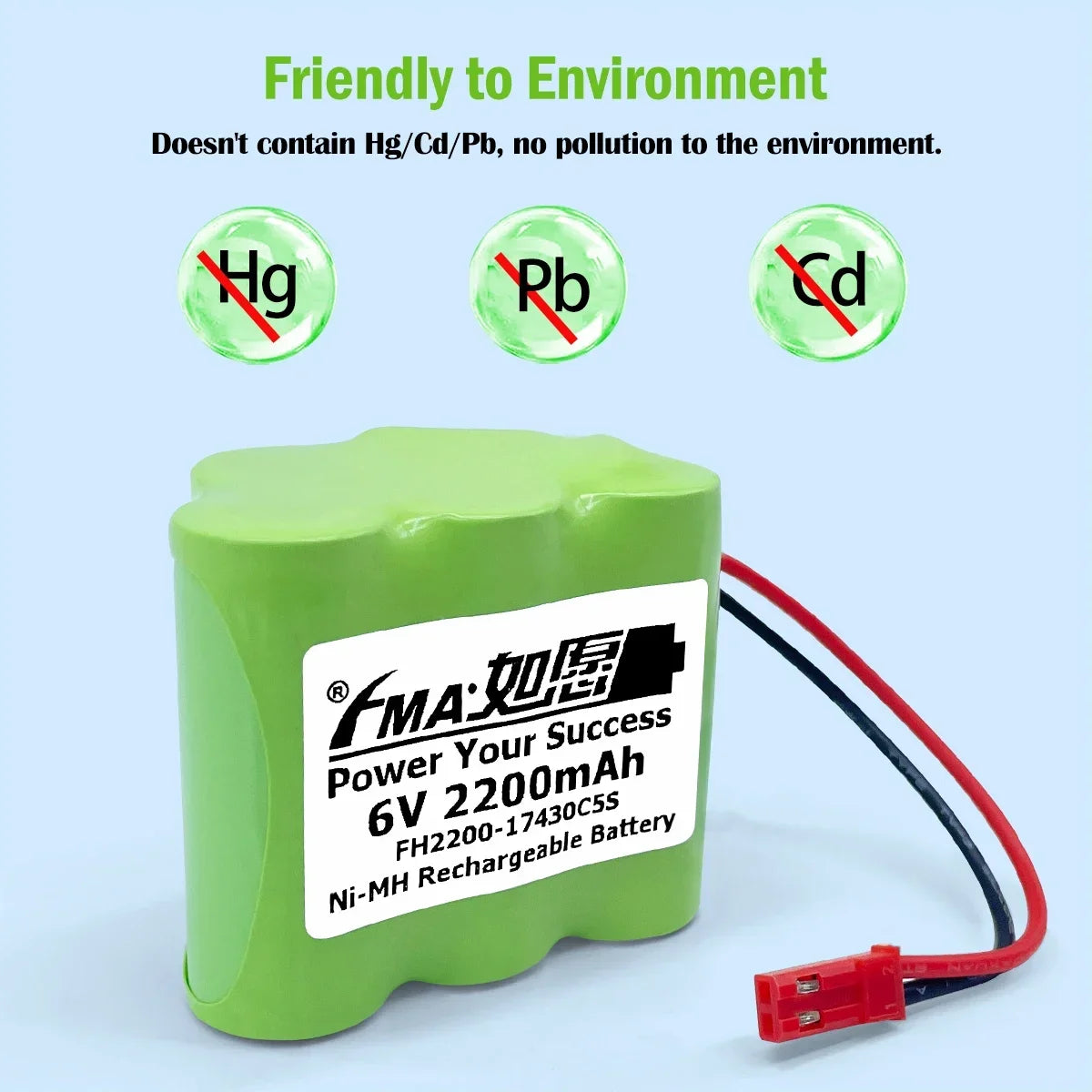 6V Ni-MH/Ni-Cd Rechargeable Battery 4/5A for Emergency Light & Exit Sign Backup Power