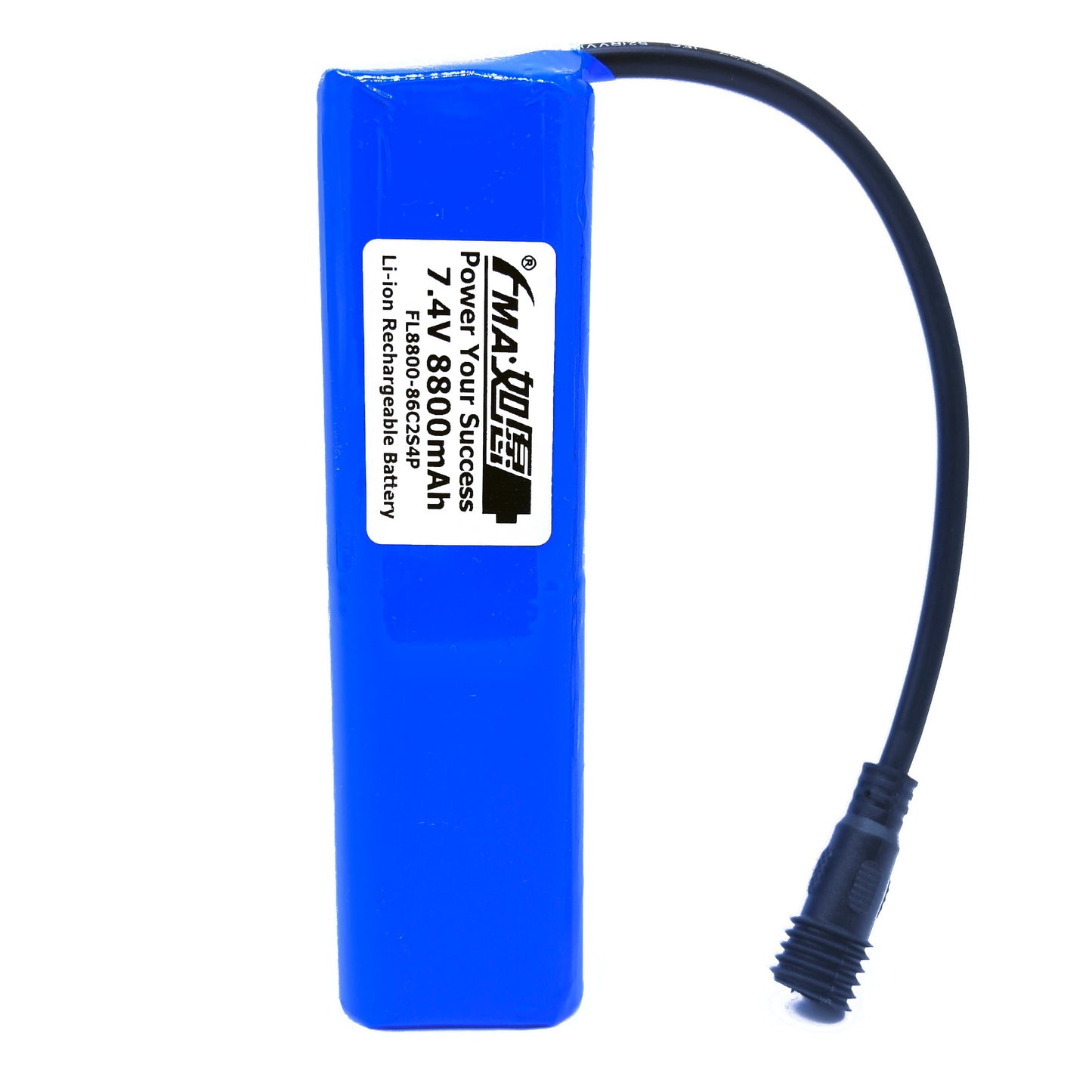 7.4V Li-ion Rechargeable Battery Pack 8800-14000mAh 2S4P with PCM for Bike Light Flashlight Headlight
