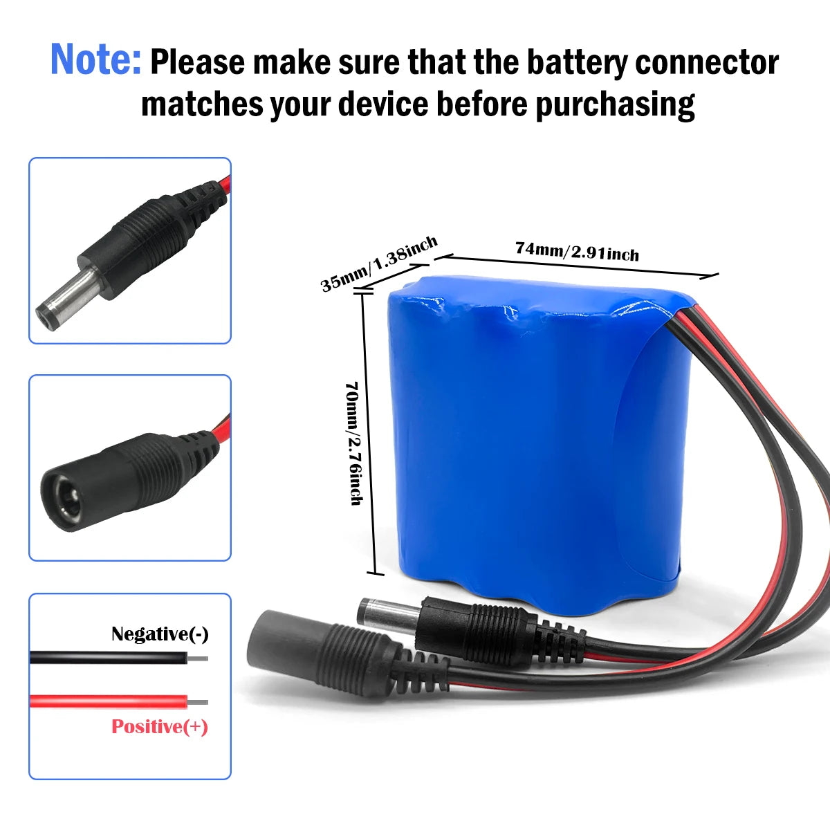 FMA 18V 22.2V 25.2V 29.6V 33.3V 36V 3500mAh Li-ion Rechargeable Battery Pack for Portable Test Device Electronic Toys