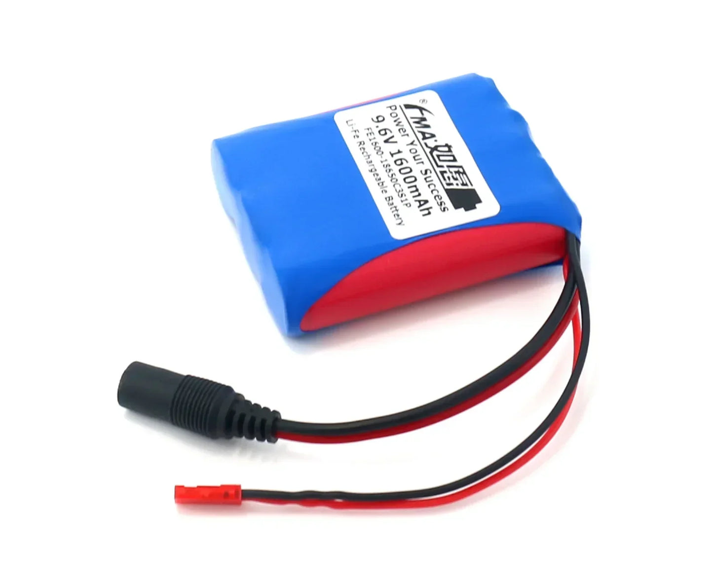 9.6V 1600mAh LiFePO4 Rechargeable Battery Pack for RC Cars, Boats & Model Planes
