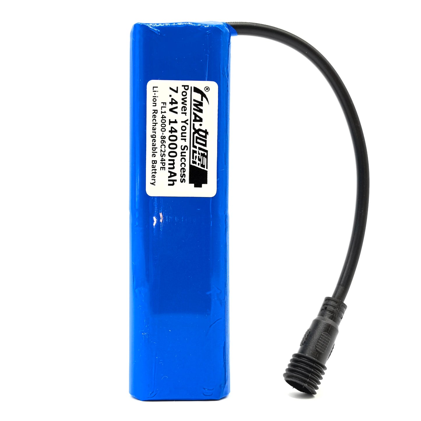 7.4V Li-ion Rechargeable Battery Pack 8800-14000mAh 2S4P with PCM for Bike Light Flashlight Headlight
