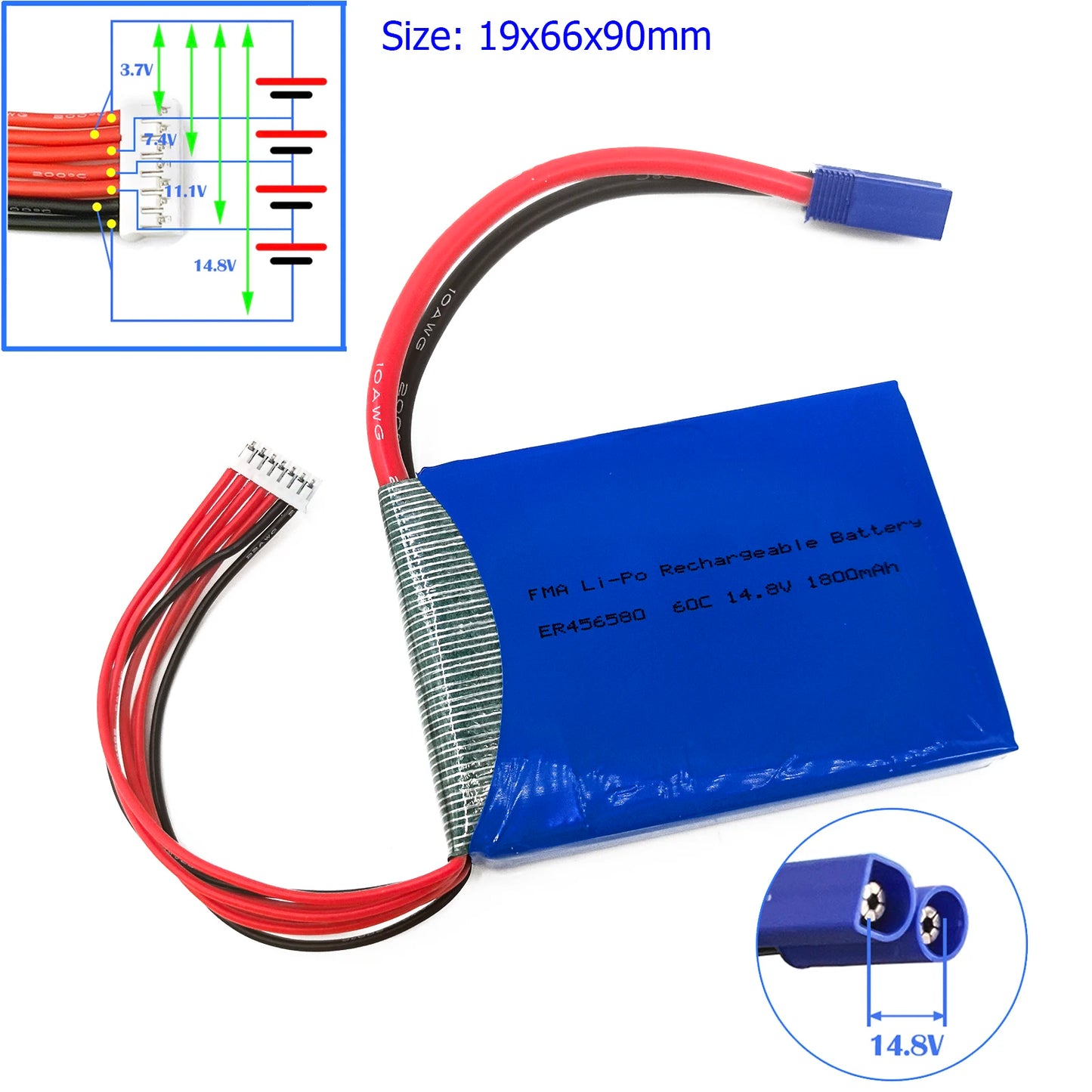 Car Jump Starter 14.8V Li-Po Battery 386888 446786 606080 6043115 626786 857080 9042125 7367102 1.8-6AH Booster Jumper Igniter