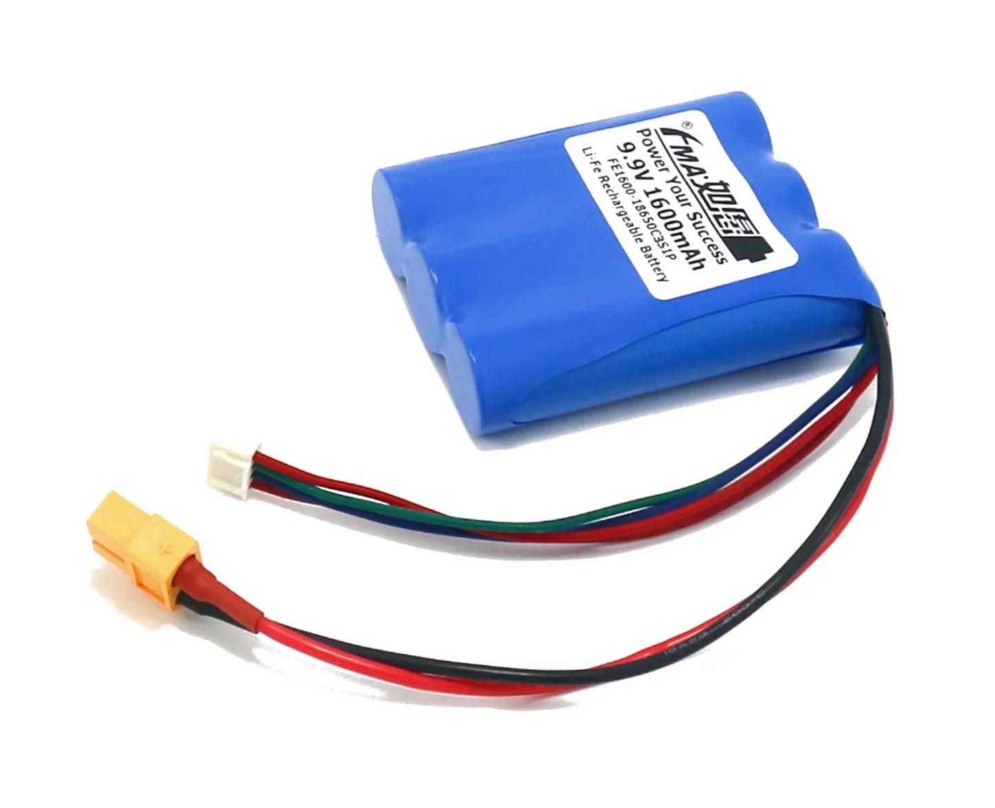 9.6V 1600mAh LiFePO4 Rechargeable Battery Pack for RC Cars, Boats & Model Planes