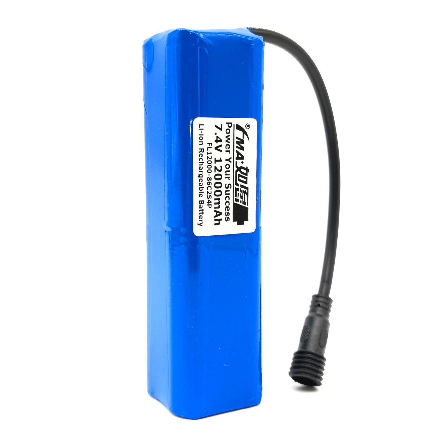7.4V Li-ion Rechargeable Battery Pack 8800-14000mAh 2S4P with PCM for Bike Light Flashlight Headlight