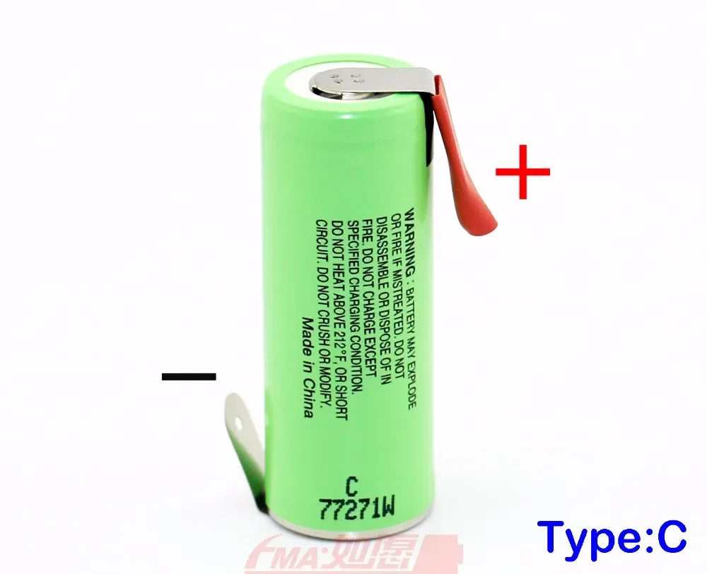 LED Light Flashlight Camera Rechargeable Li-ion Battery 18500 3.6V 2040mAh by Japan NCR18500A