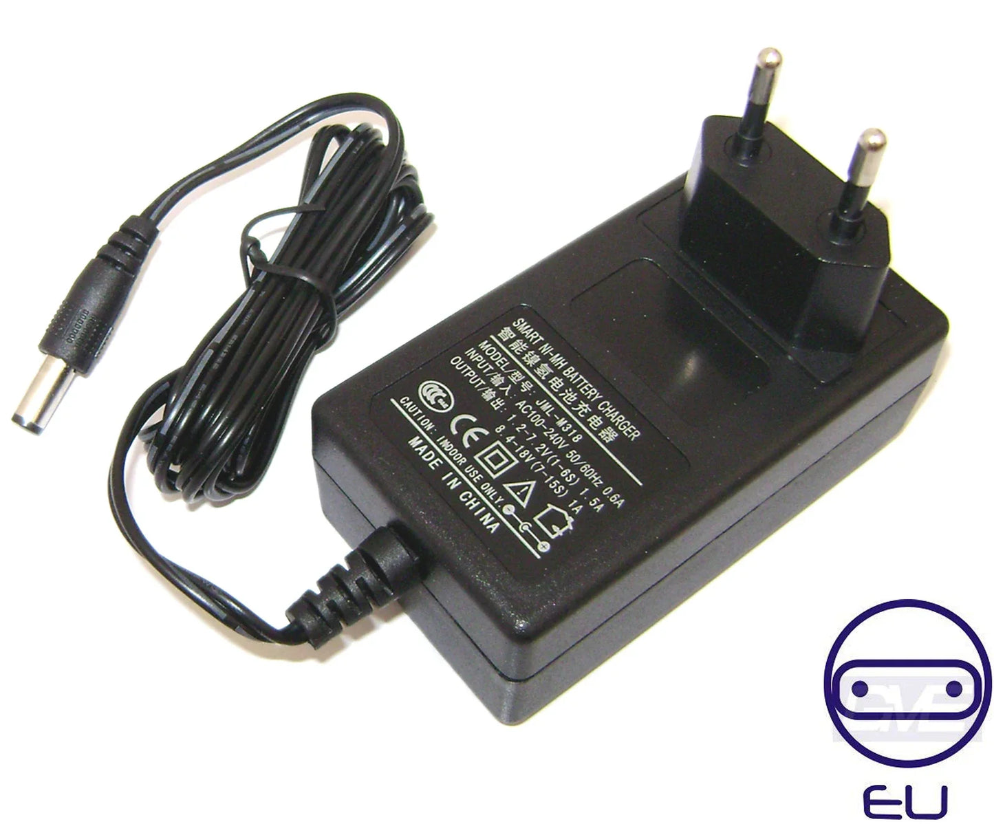 Ni-MH Ni-Cd Battery Smart Charger for Voltage in 1.2V 2.4V 3.6V 4.8V 6V 7.2V 8.4V 9.6V 10.8V 12V 13.2V 14.4V 15.6V 16.8V 18V