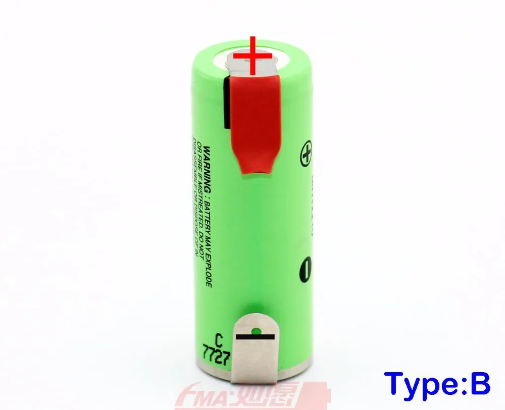 LED Light Flashlight Camera Rechargeable Li-ion Battery 18500 3.6V 2040mAh by Japan NCR18500A