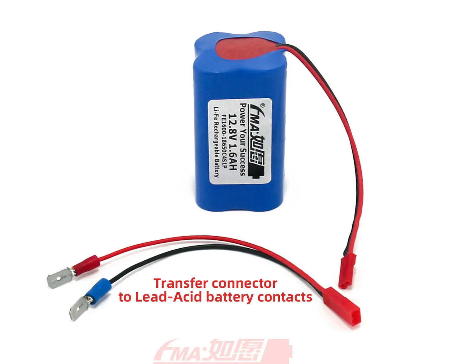 LiFe Battery 12.8V 1.6Ah Replace Lead Acid 12V 1.3AH to Loudspeaker Amplifie UPG