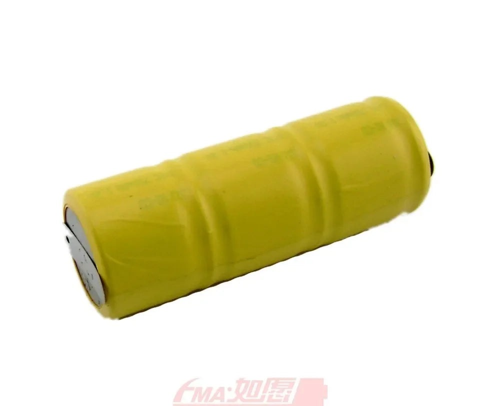 2.4V/3.6V 750mAh Ni-Cd 1/2C Rechargeable Battery with Tabs for Flashlight & E-Torch