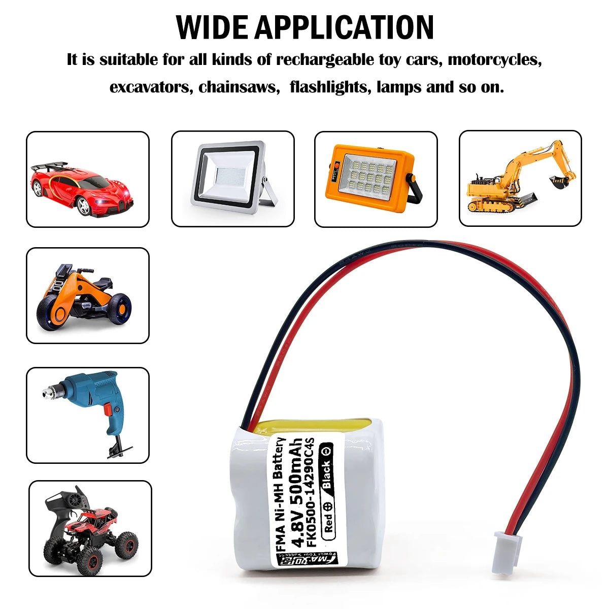 4.8V Ni-Cd 500mAh or Ni-MH 700mAh 14290C4SX Rechargeable Battery for Cuisinart CWO-50 Wine Opener Long-Lasting
