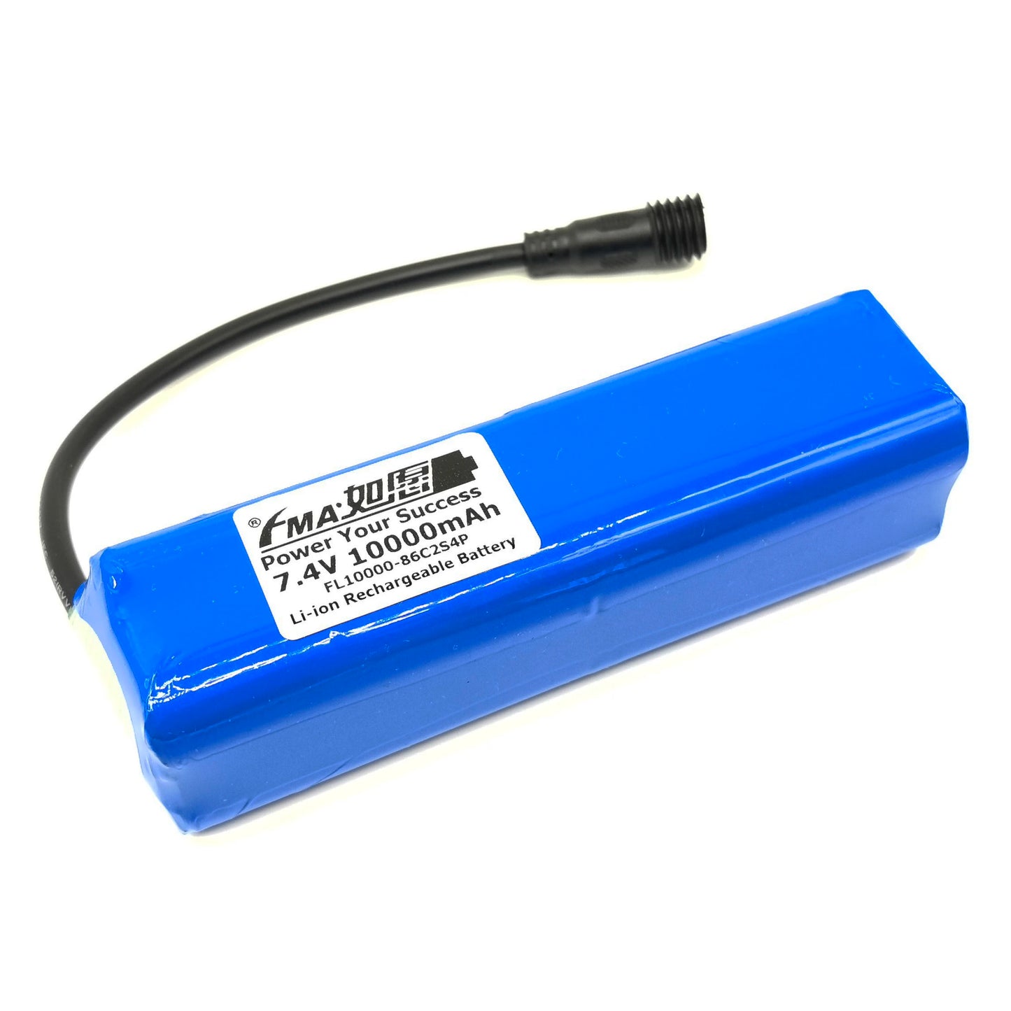 7.4V Li-ion Rechargeable Battery Pack 8800-14000mAh 2S4P with PCM for Bike Light Flashlight Headlight