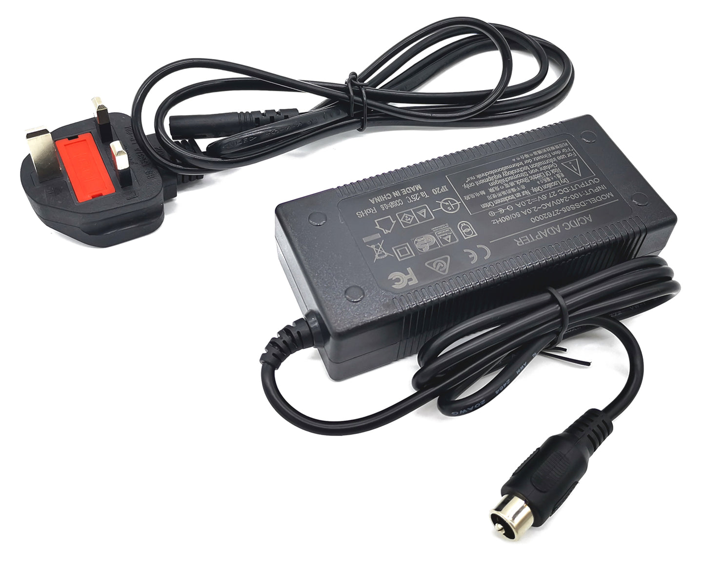 7.2V 14.4V 27.6V Smart Charger for 6V 12V 24V Lead-Acid Battery SLA AGM Gel FMA