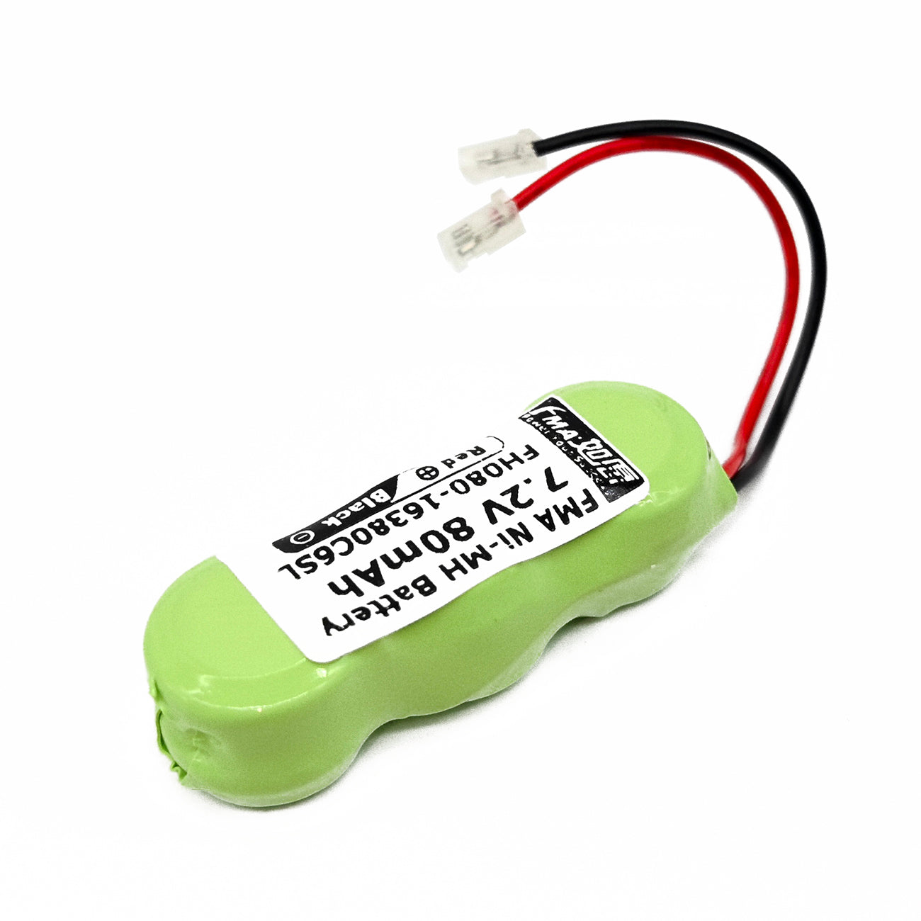FMA 7.2V 80mAh Ni-MH Rechargeable Battery for GETRONICS Gtalarm GT945 Car Alarm Siren | 6SX / 6SL / 6SH Cell Types