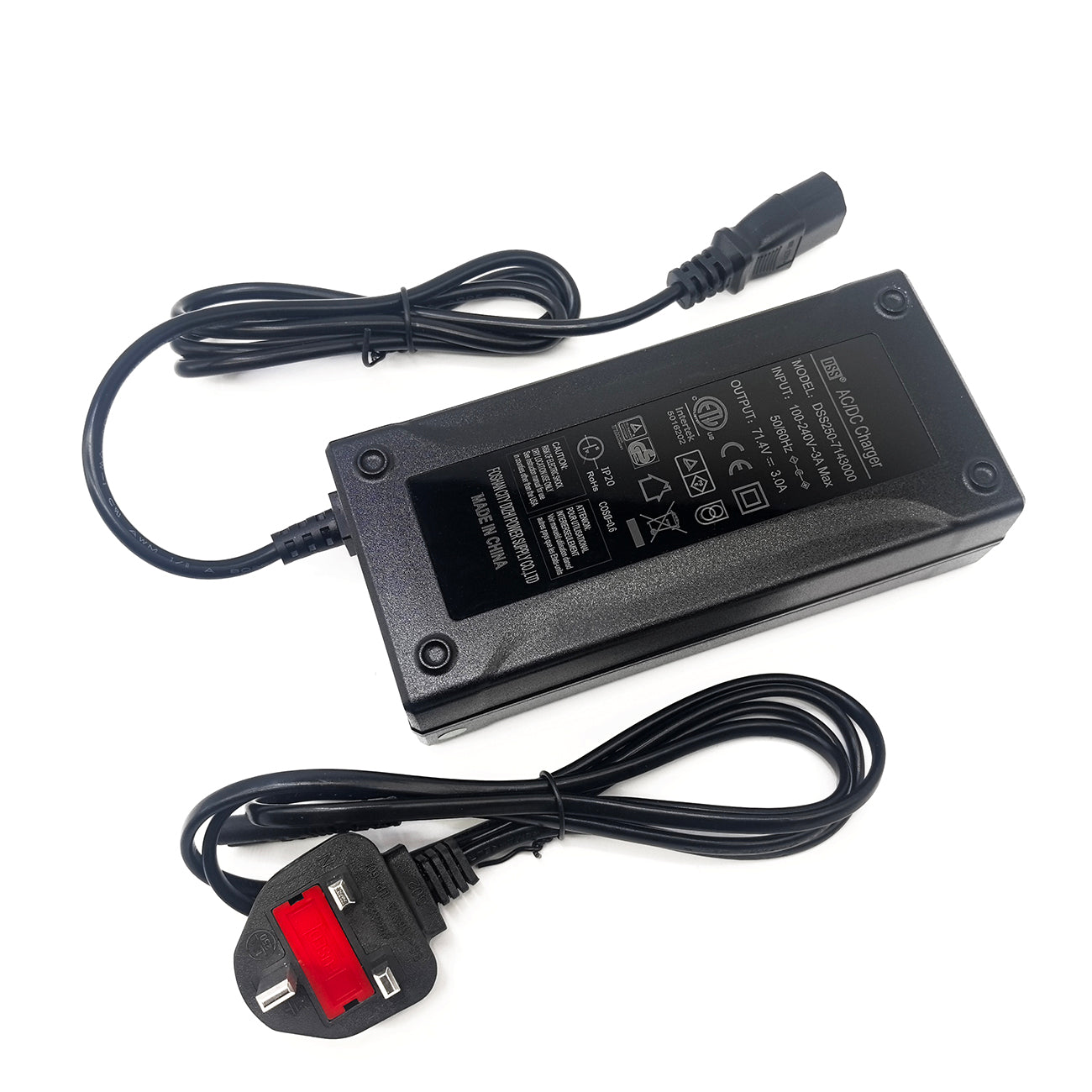 Smart Fast Charger 71.4V 3A for 60V 61.2V Li-ion Battery Pack (17S) | FMA Intelligent Charger