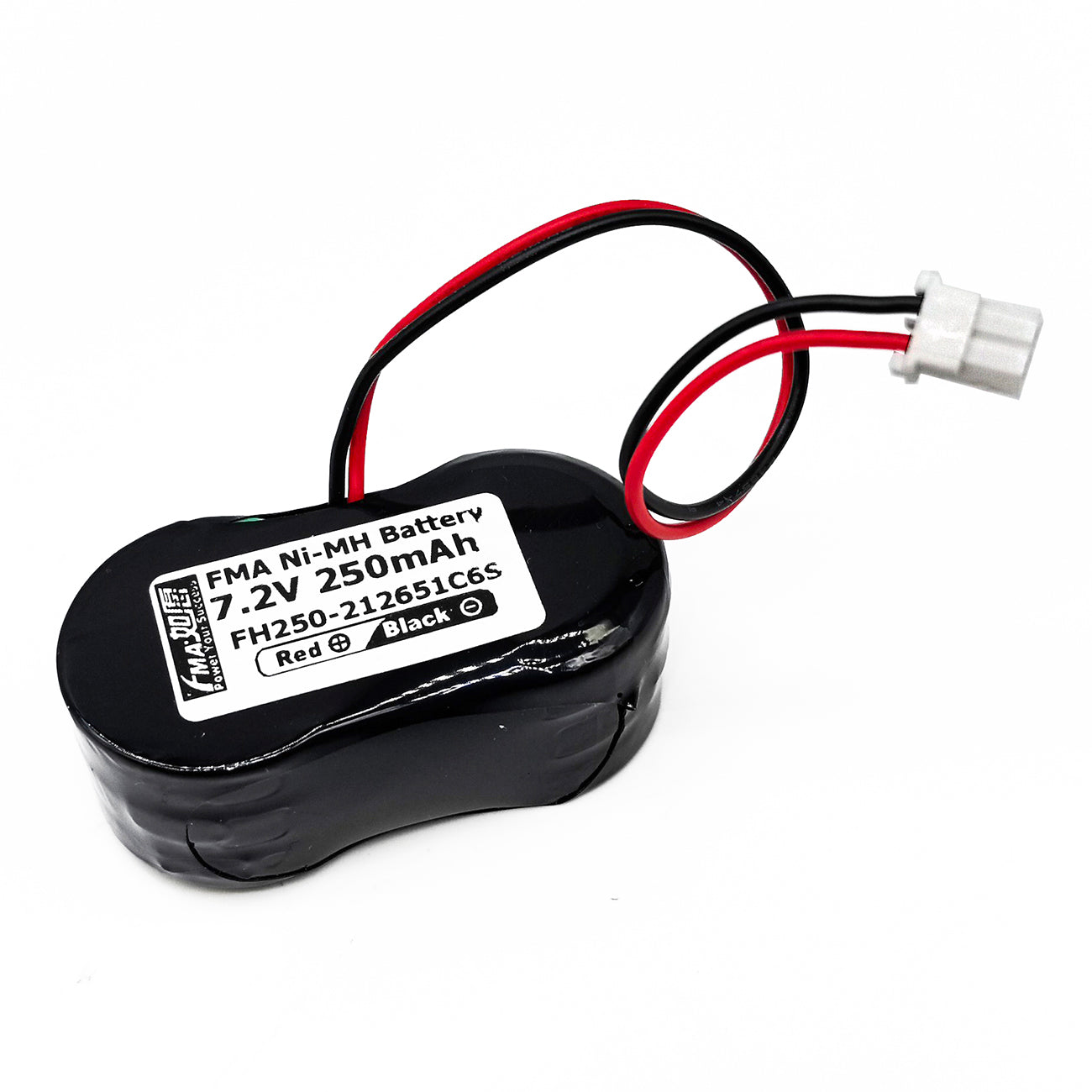 FMA 7.2V 250mAh Ni-MH Rechargeable Battery Replace GP250BVHx6 for Car Vehicle Truck GT Alarm Self-Powered Device
