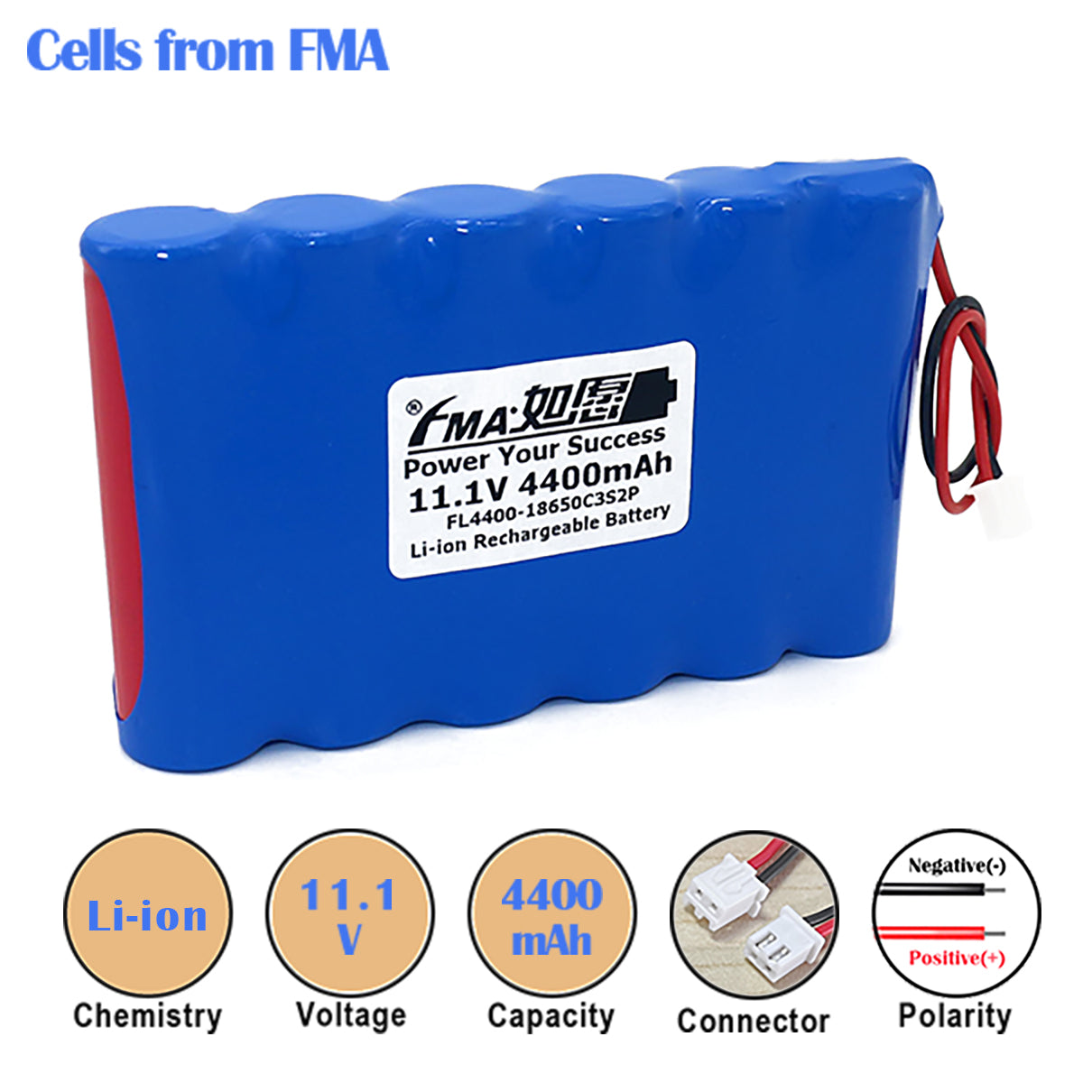 Brook Stone Big Blue Party Speaker Bluetooth Audio 11.1V 6.6-7Ah Li-ion Battery