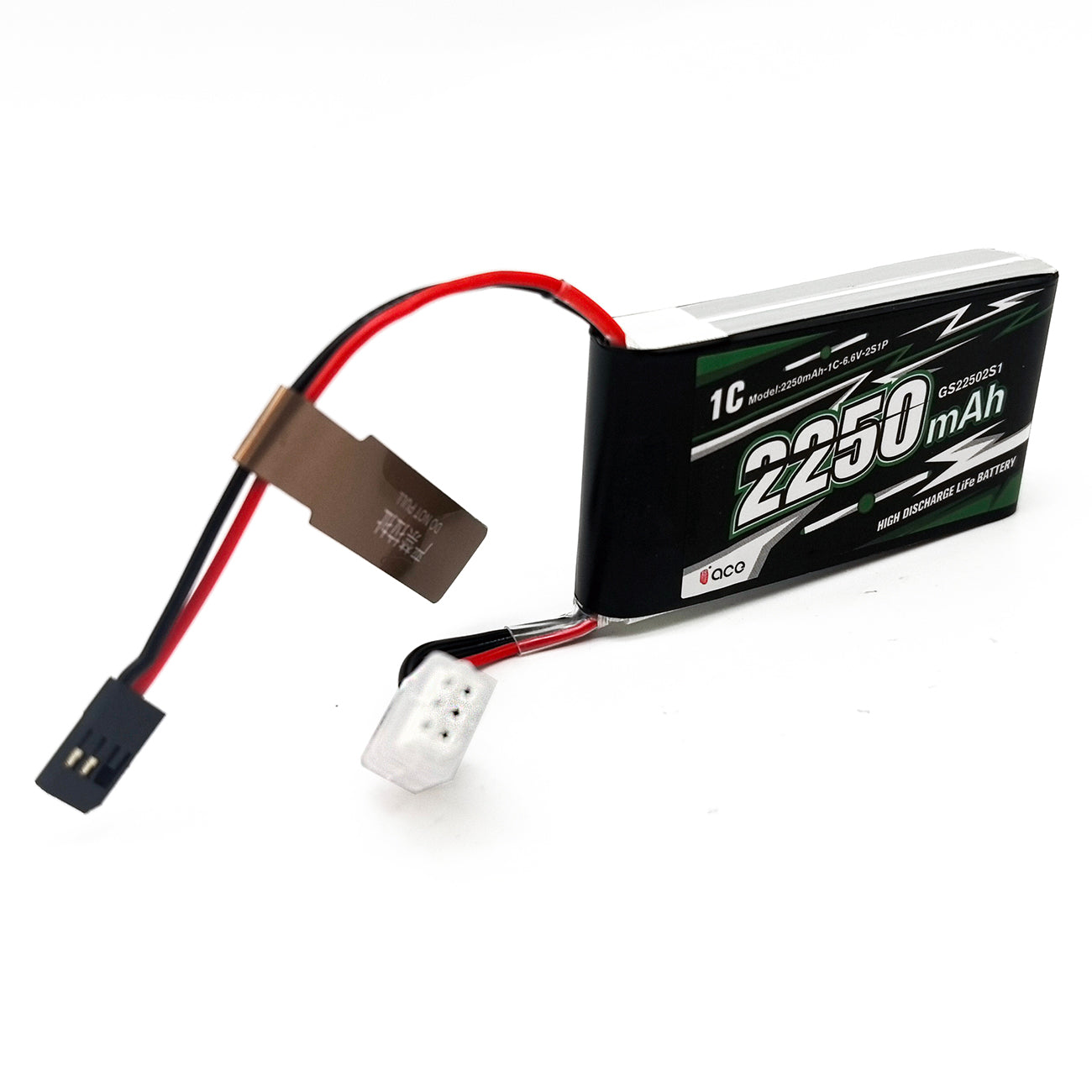 FMA ACE 6.6V 2250mAh Li-Fe Battery for RC Receiver Futaba 14SG 18SZ 10J T8J LiFePO4 2S1P Rechargeable