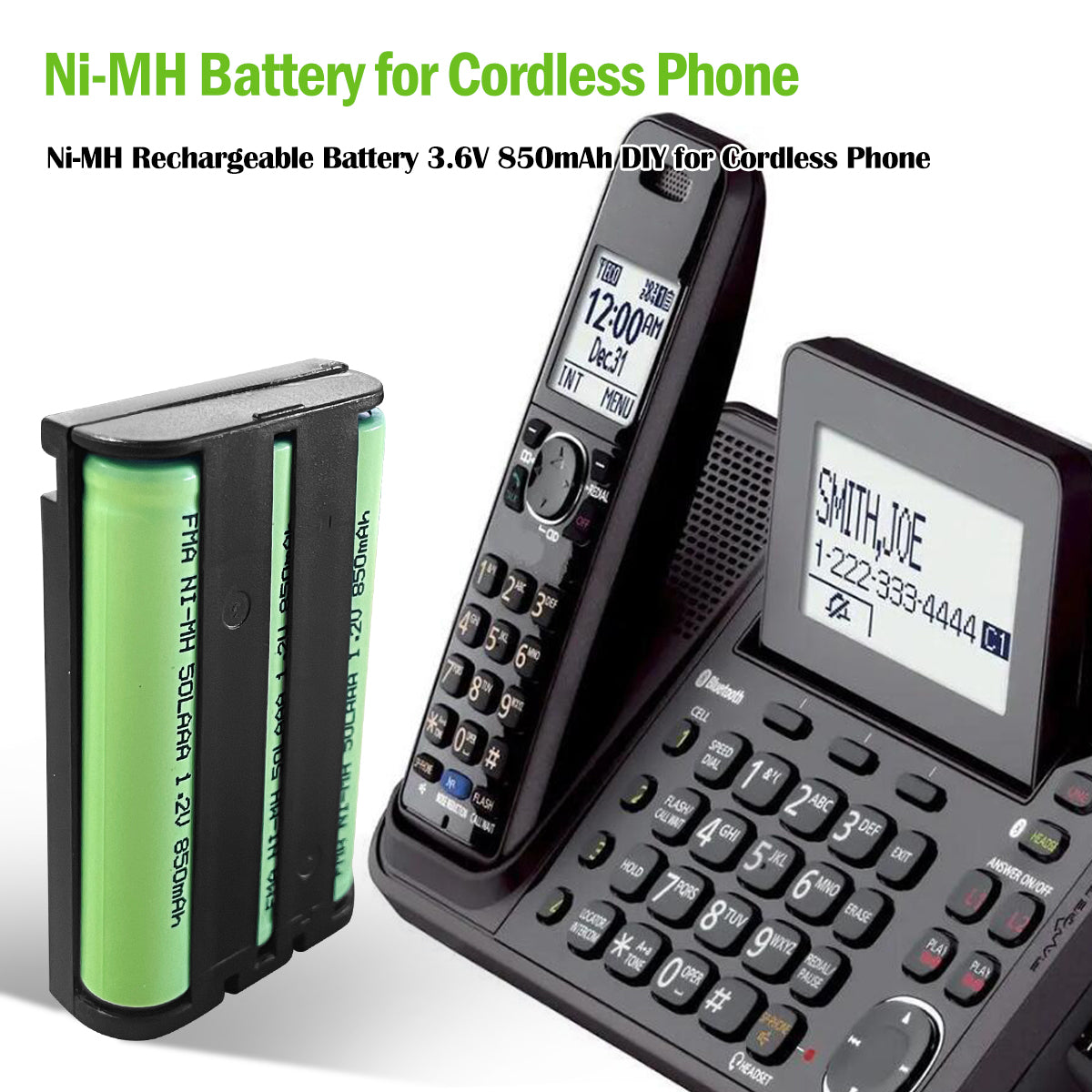 FMA Battery Ni-MH battery P104 3.6V 850mAh-Wide application
