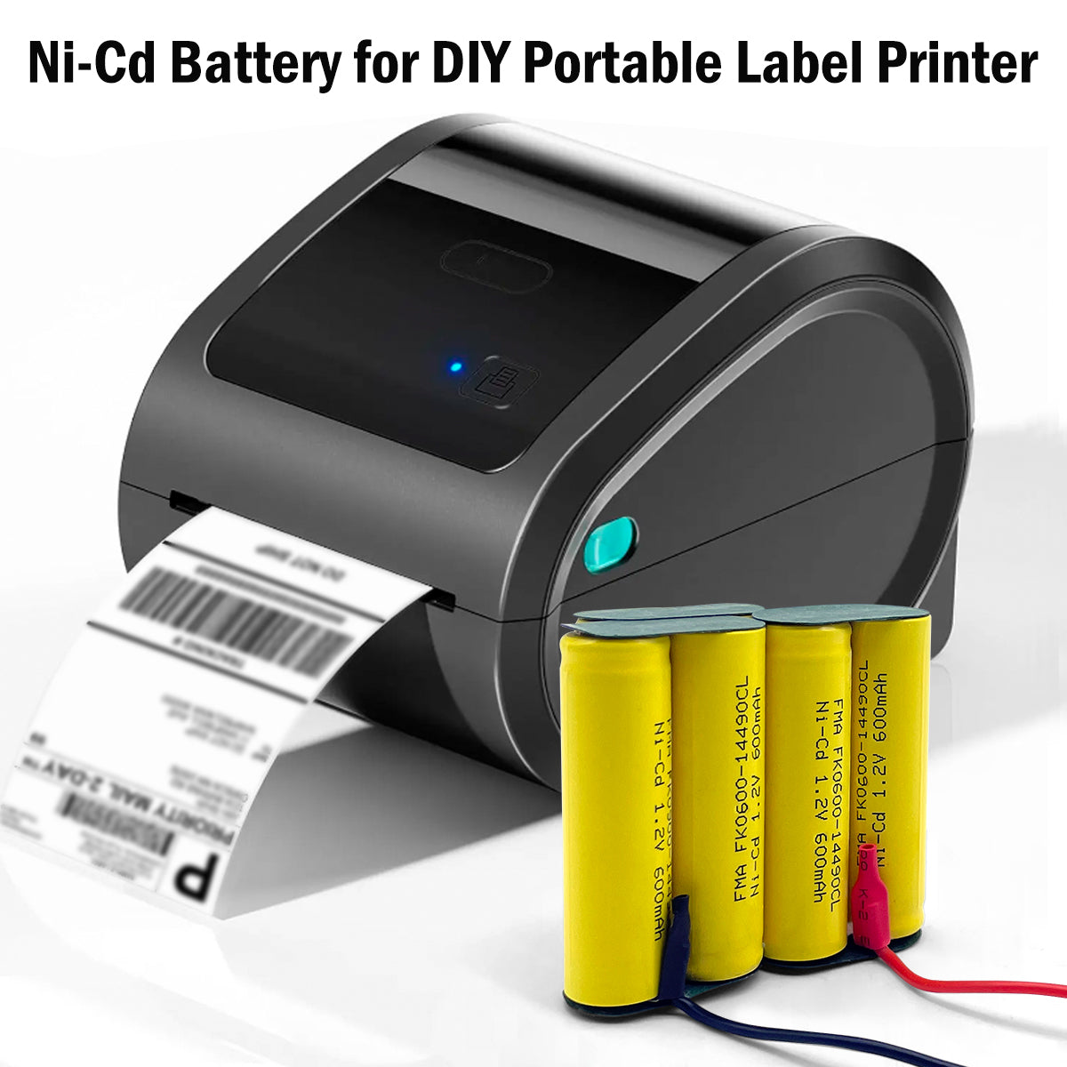 Ni-MH 7.2V 600-2000mAh Battery DIY Portable Label Printer BRADY TL S2200