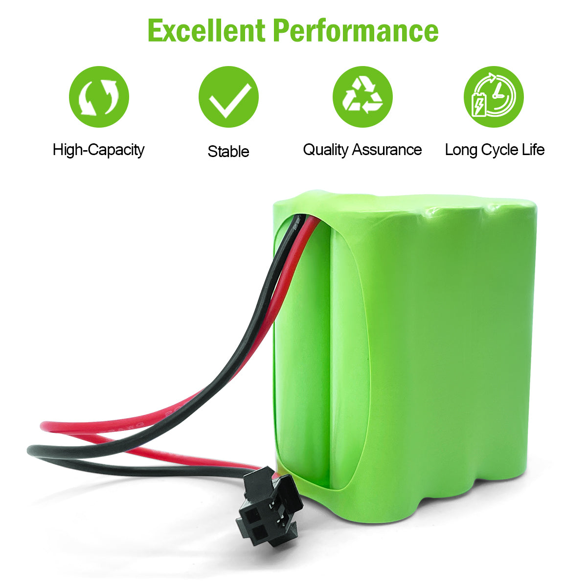 7.2V Ni-MH/Ni-Cd Rechargeable Battery Pack 600-2000mAh for RC Car Boat Model Toy | SMP / Tamiya Connector