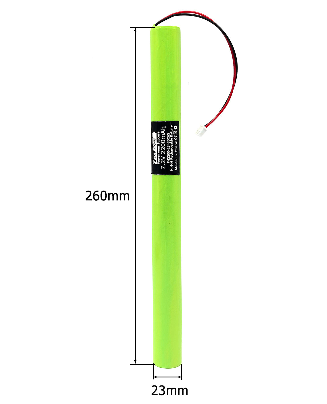 7.2V Ni-MH Ni-Cd Rechargeable Battery for Stairwell Staircase Exit LED Emergency Lighting Battery Backup