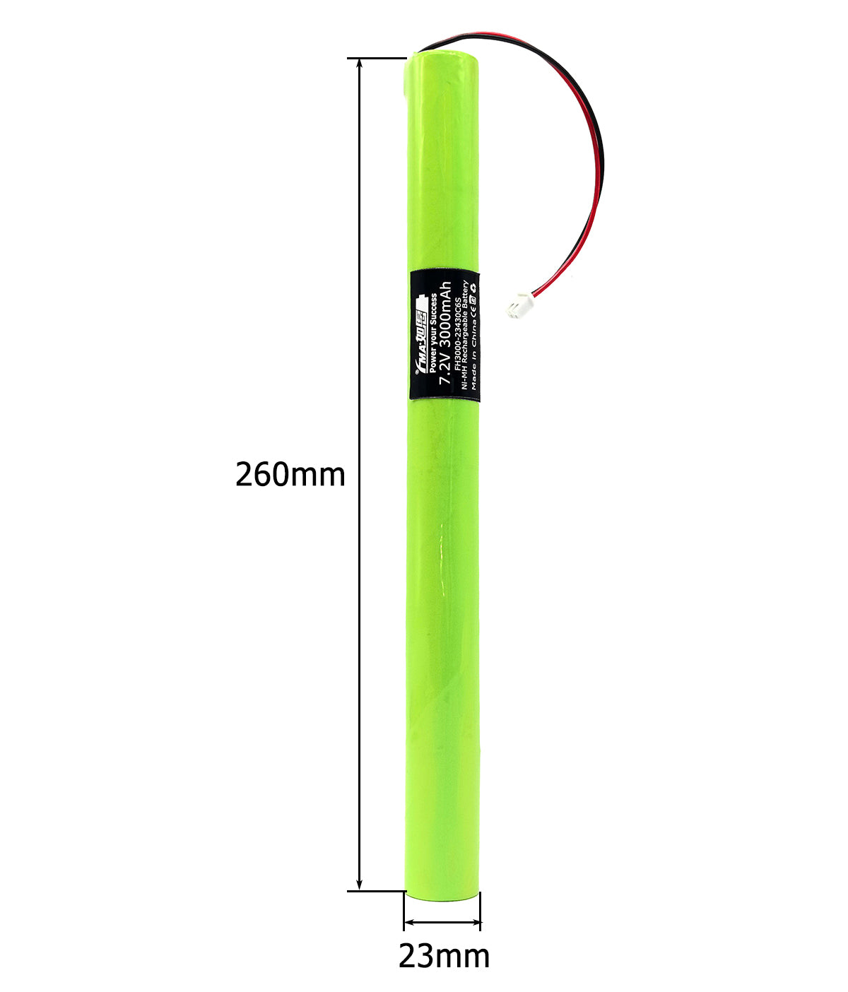 7.2V Ni-MH Ni-Cd Rechargeable Battery for Stairwell Staircase Exit LED Emergency Lighting Battery Backup