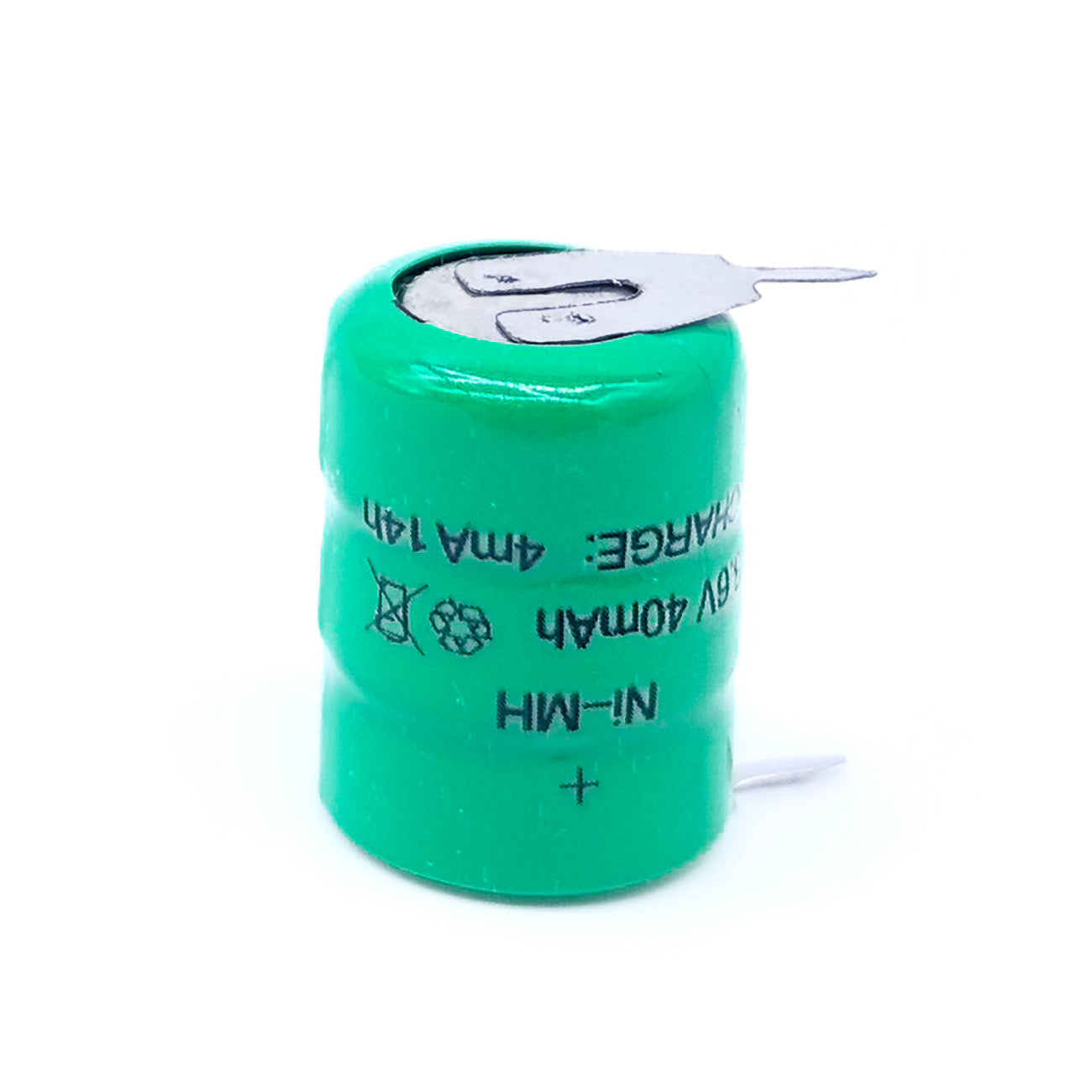 3.6V 40mAh Button Ni-MH Rechargeable Battery for PLC Controllers CNC Machines Data Power Supply