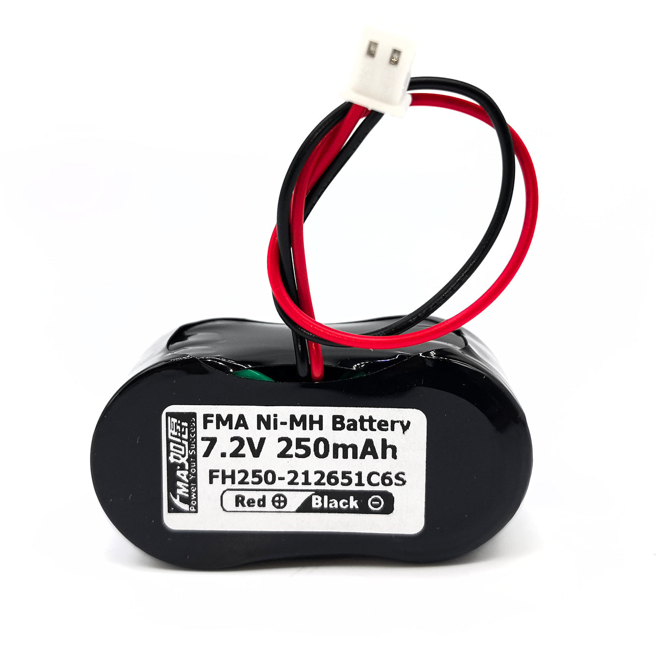 FMA 7.2V 250mAh Ni-MH Rechargeable Battery Replace GP250BVHx6 for Car Vehicle Truck GT Alarm Self-Powered Device