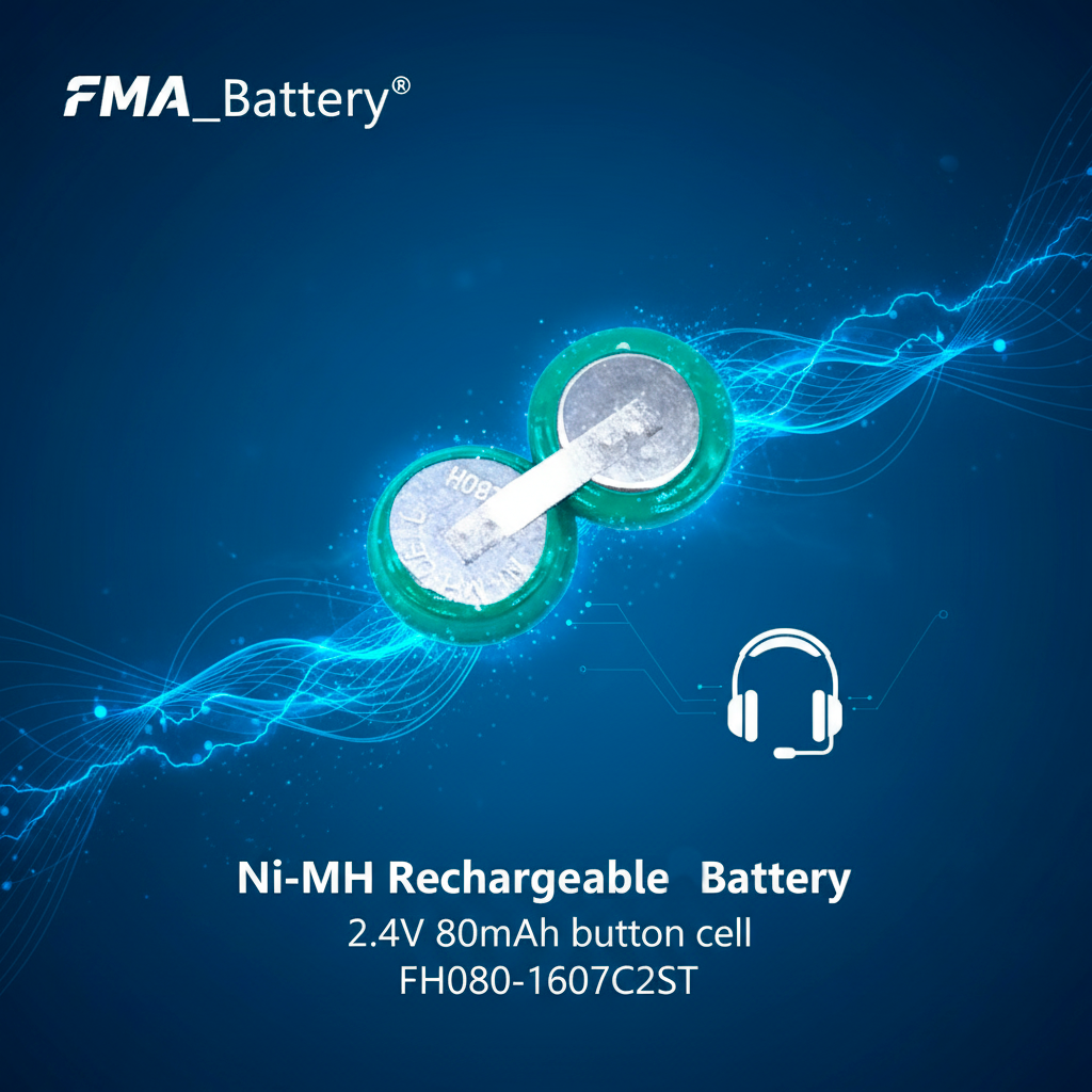FMA Battery Ni-MH battery Button pack 2.4V 80mAh 2SB-poster1

