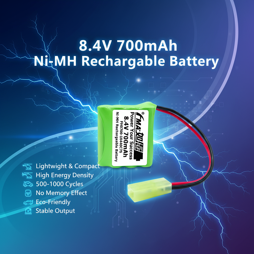 FMA/ENG 8.4V 700mAh Ni-MH Rechargeable Battery