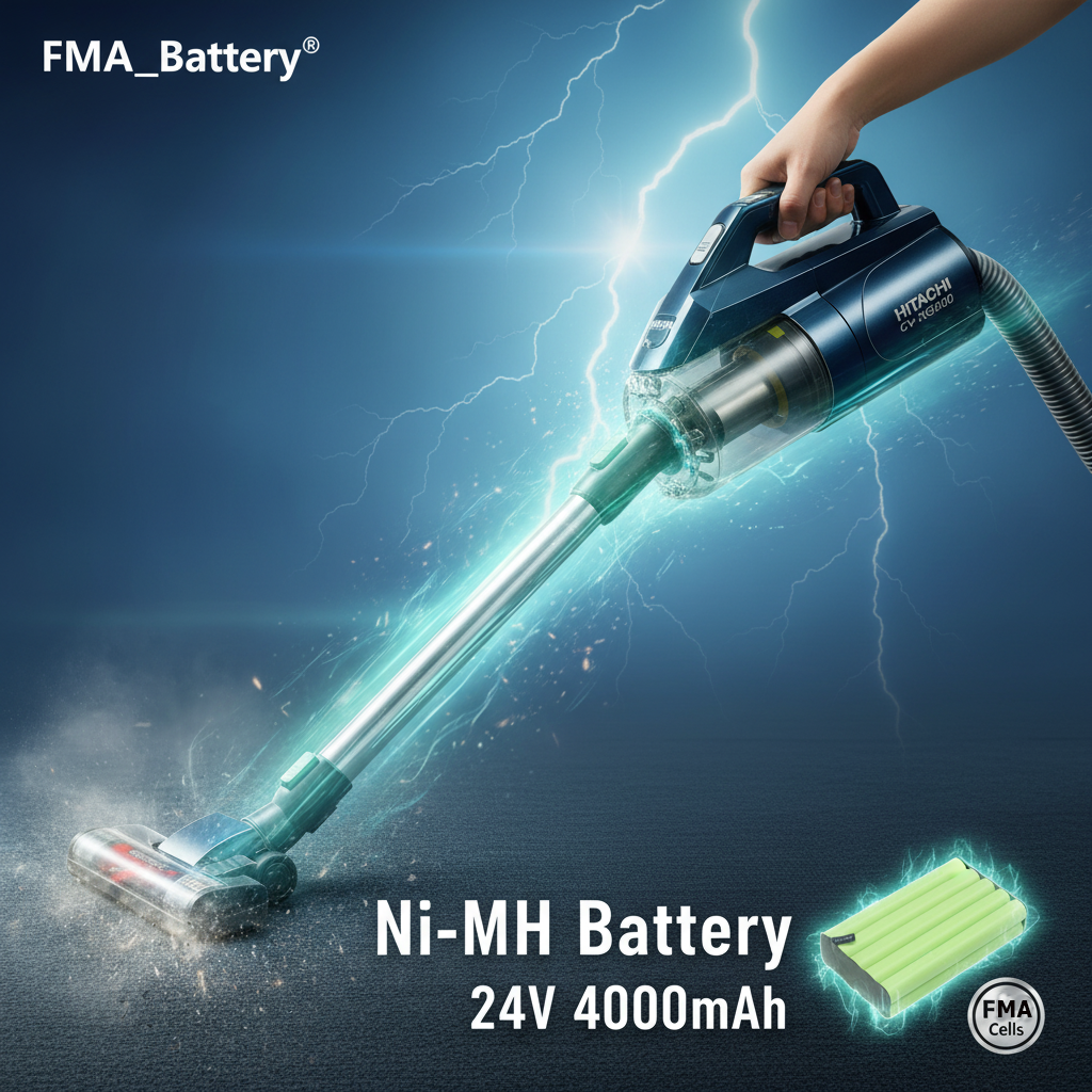 24V 4000mAh Ni-MH Rechargeable Battery for Hitachi CV-XG200 Vacuum Cleaner