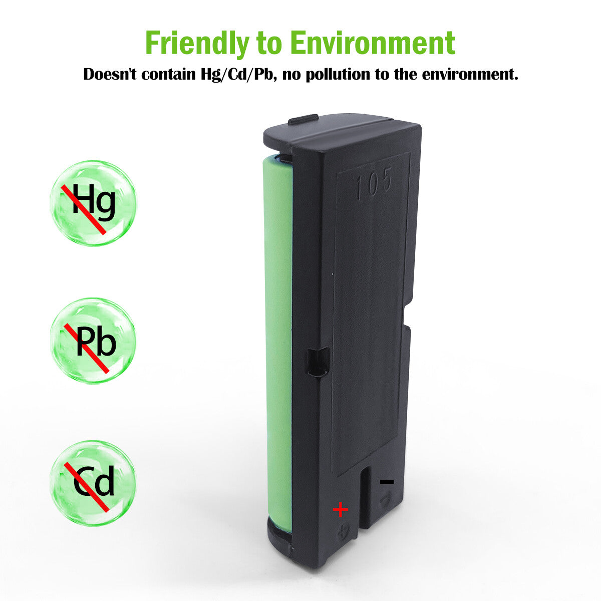 FMA Battery Ni-MH battery P105 2.4V 850mAh-Parameters
