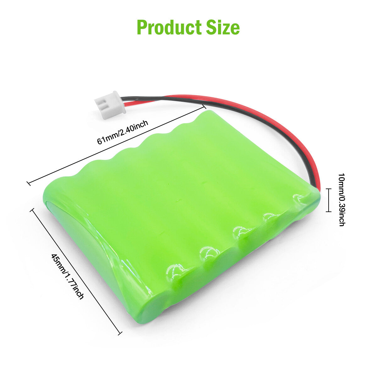 Ni-MH battery 7.2V 700mAh-Size
