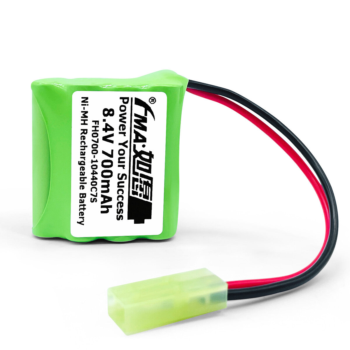 Ni-MH battery 8.4V 700mAh-Front view
