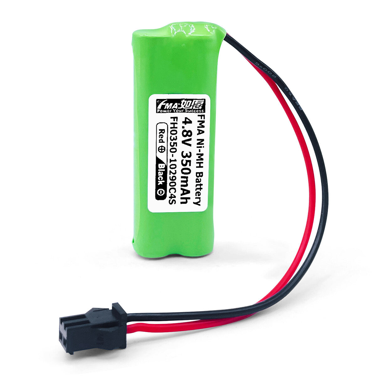 Ni-MH battery 4.8V 350mAh-Front view
